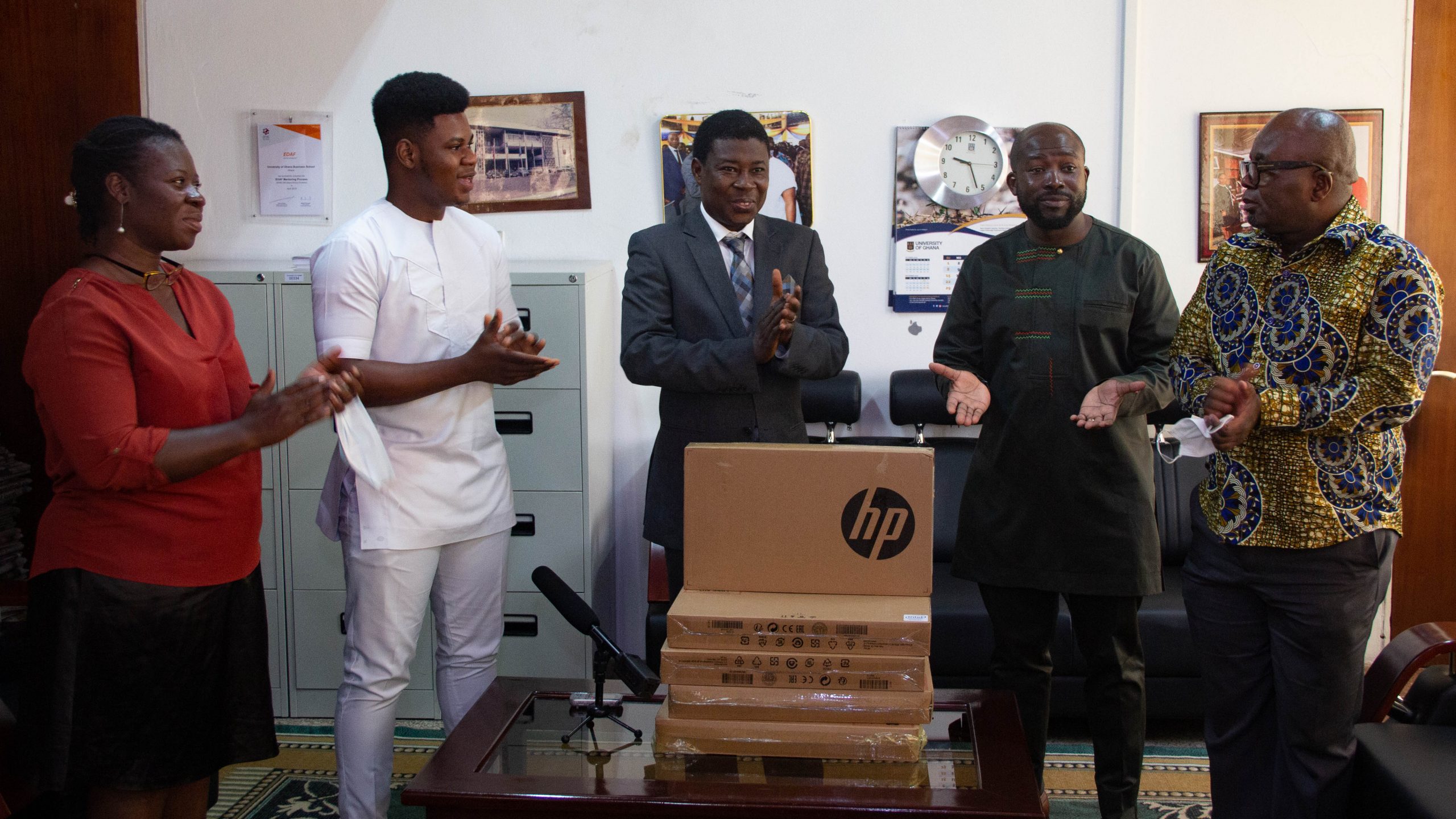 CBOD donates laptop computers to UG Business School