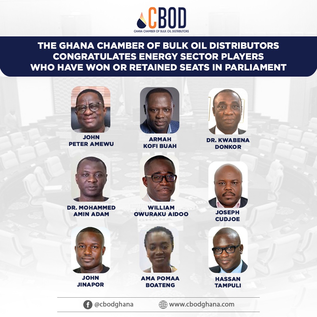 CBOD congratulates energy sector MPs-elect